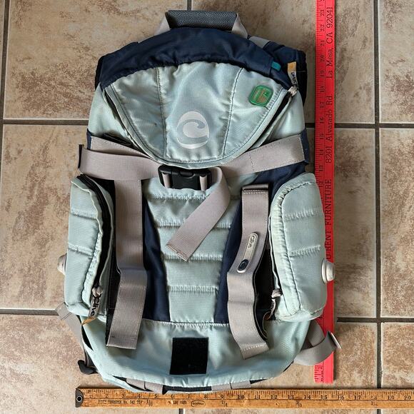 Clive Skateboard Backpack Zipper Buckles Straps Light Blue‎ Multipocket - Picture 6 of 15